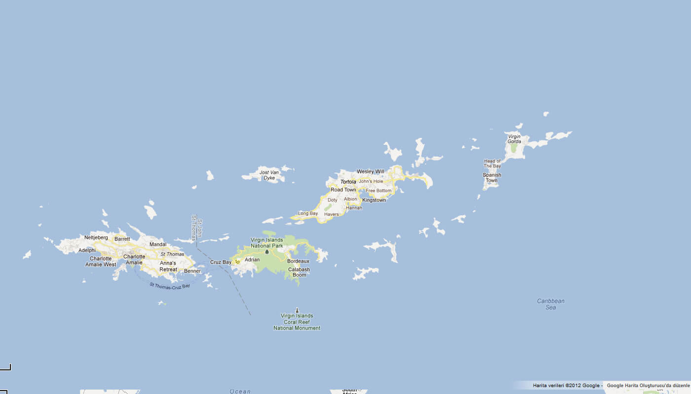 karte von Britische Jungferninseln